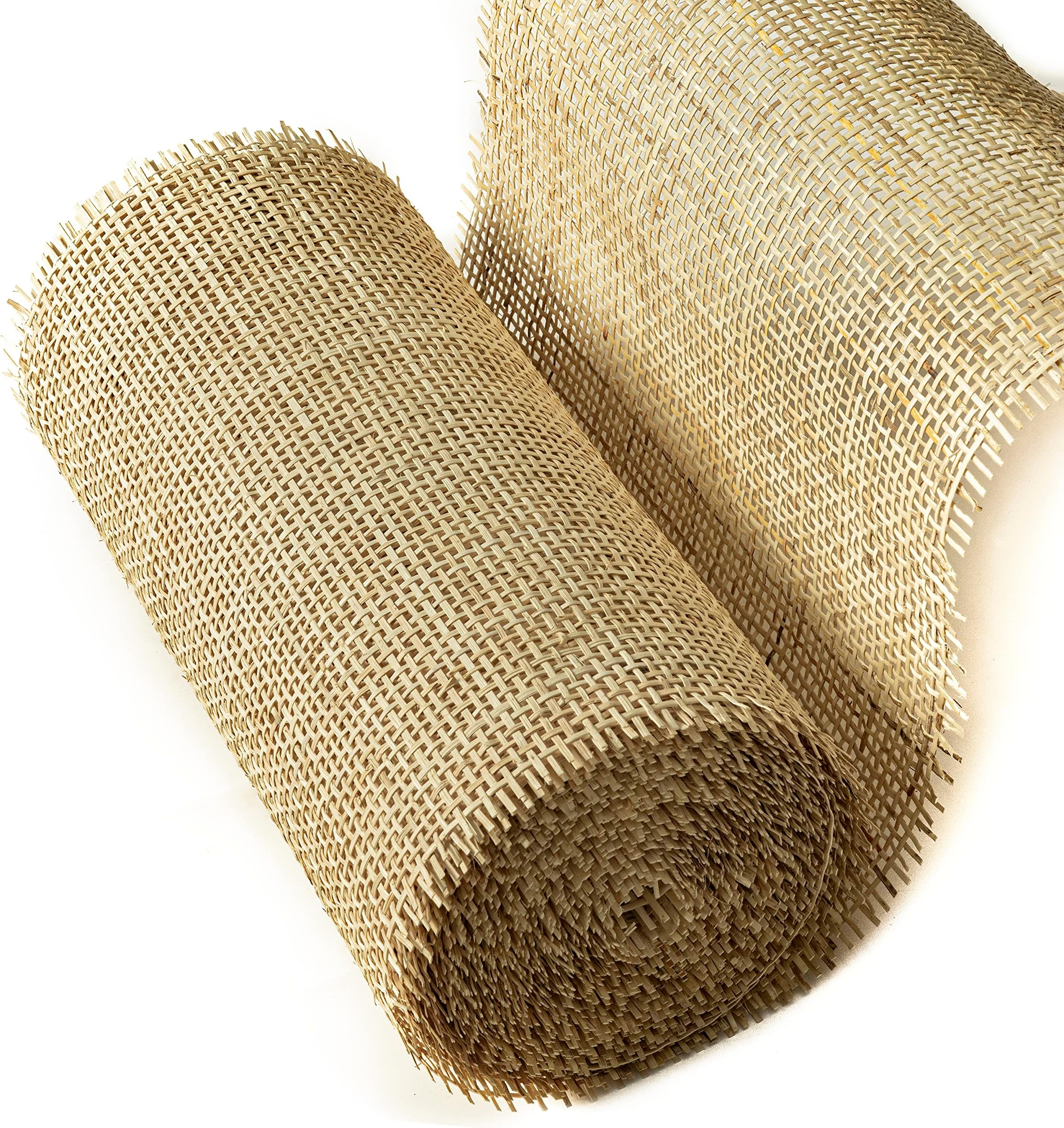 LUSYDECO 20" Width Square Rattan Cane Webbing Roll 3 Feet Length for Caning Projects Fine Radio Net Mesh Pre Woven Open Weave Woven Rattan Sheets Caning Material for Chairs, Cabinet, Door (3 FEET)