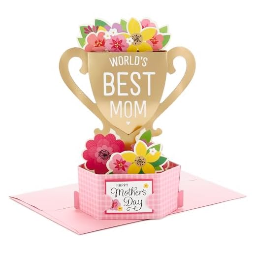 Hallmark Mothers Day Pop Up Card (Displayable World's Best Mom Trophy)
