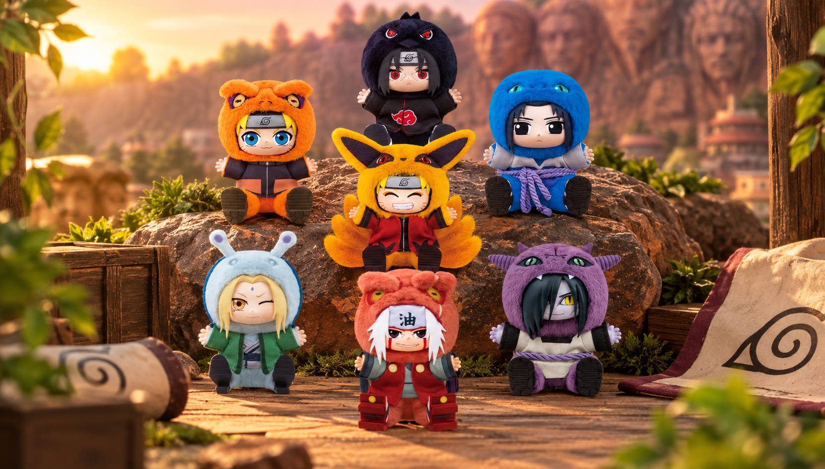 Amazon.com: ABYSTYLE Naruto Shippuden Miniso Cute Beasts Eaki