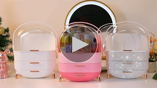 Amazon.com: MASSY Egg Shape(Oval) Makeup Storage Box