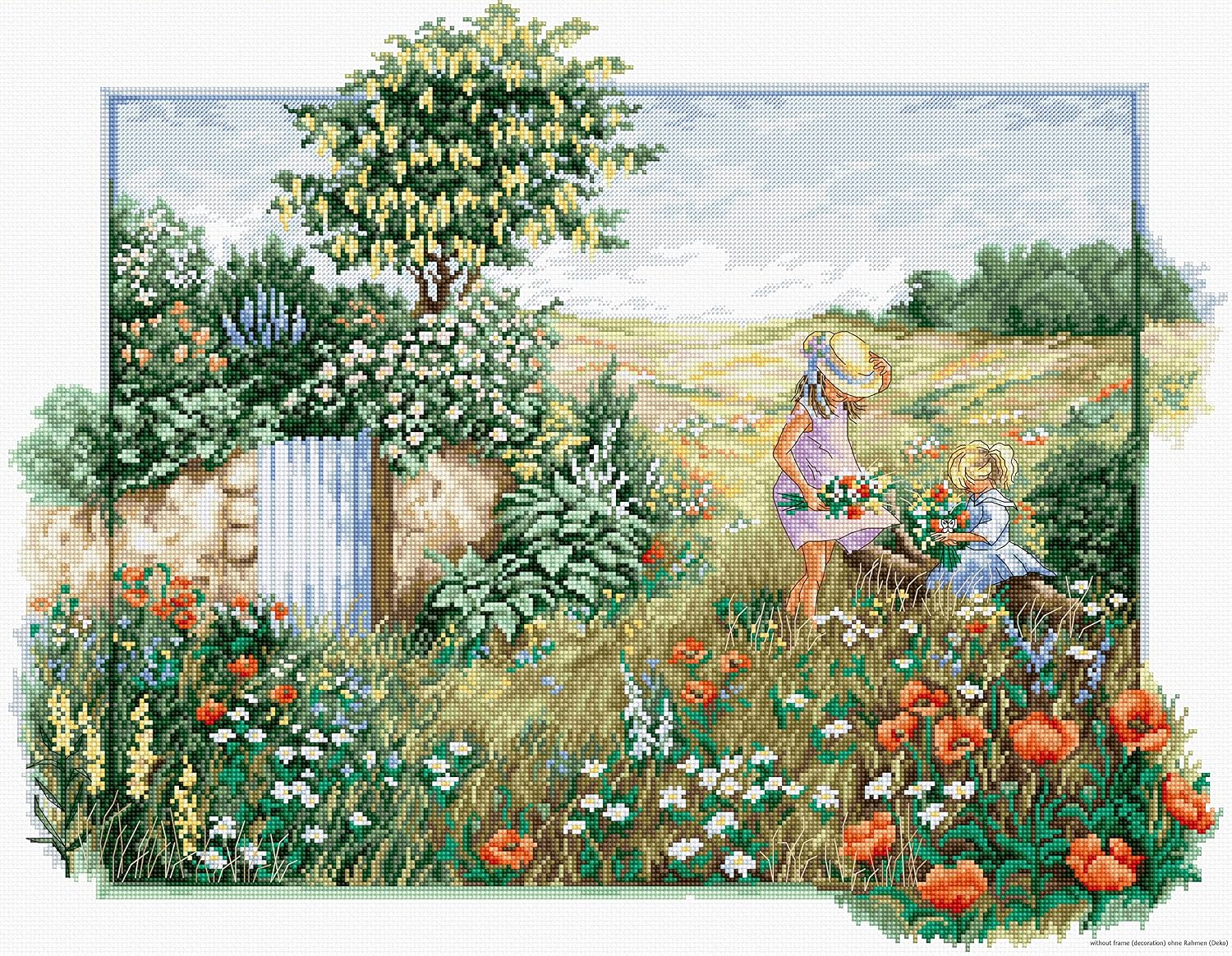 Landscape Poppy Cross Stitch Kit by Luca-S