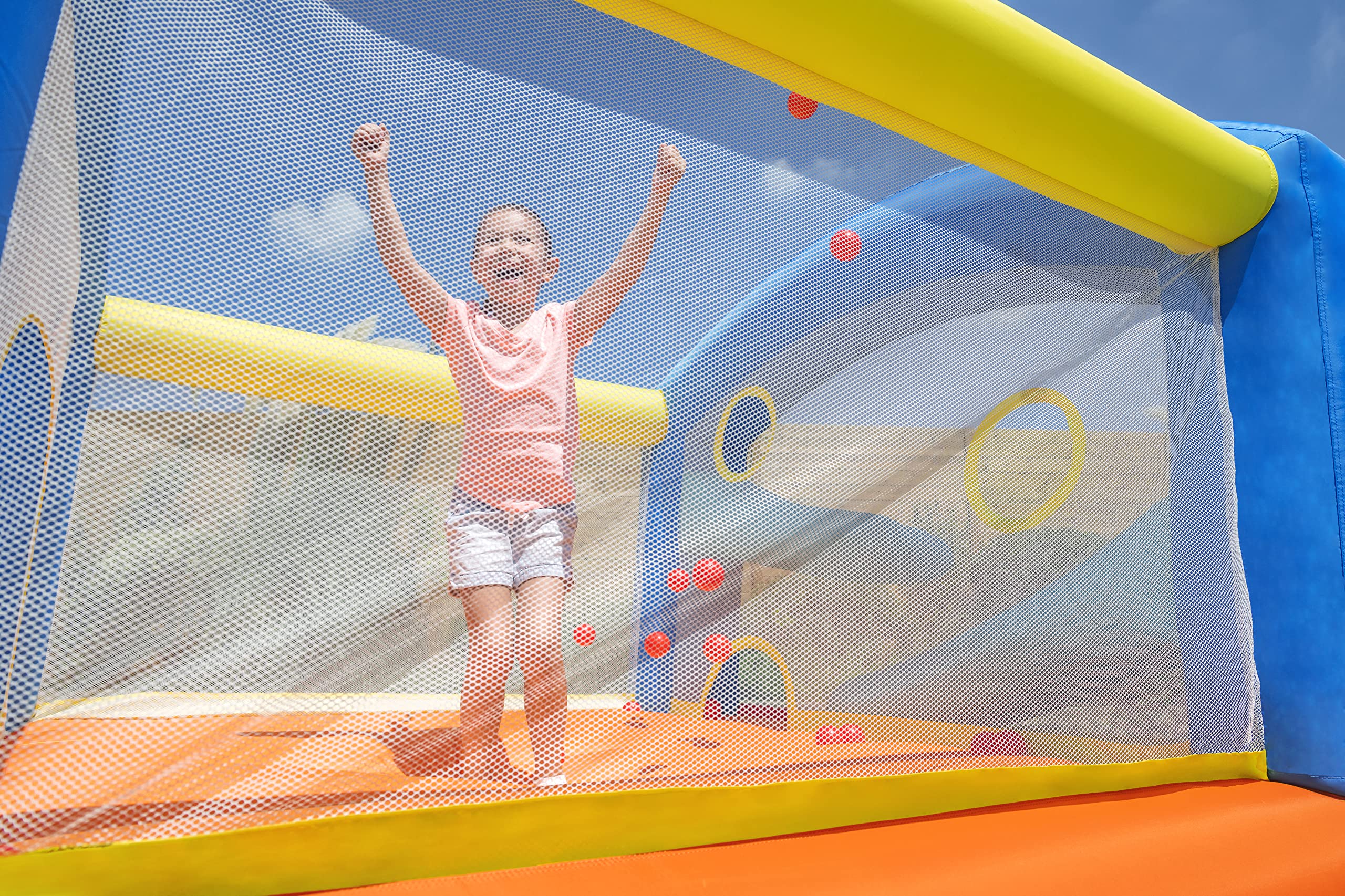 Bestway H2OGO zamek dmuchany z ciągłą dmuchawą Leap & Play 289 x 213 x 173 cm