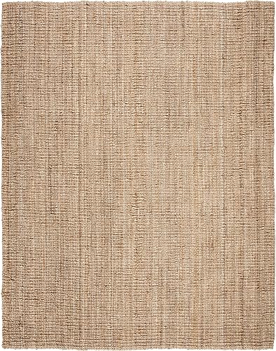 Vista 242 de SAFAVIEH Colección Natural Fiber NF447A - Tapete de pasillo, yute texturizado grueso tejido a mano de 0.75 pulgadas de grosor, ideal para zonas