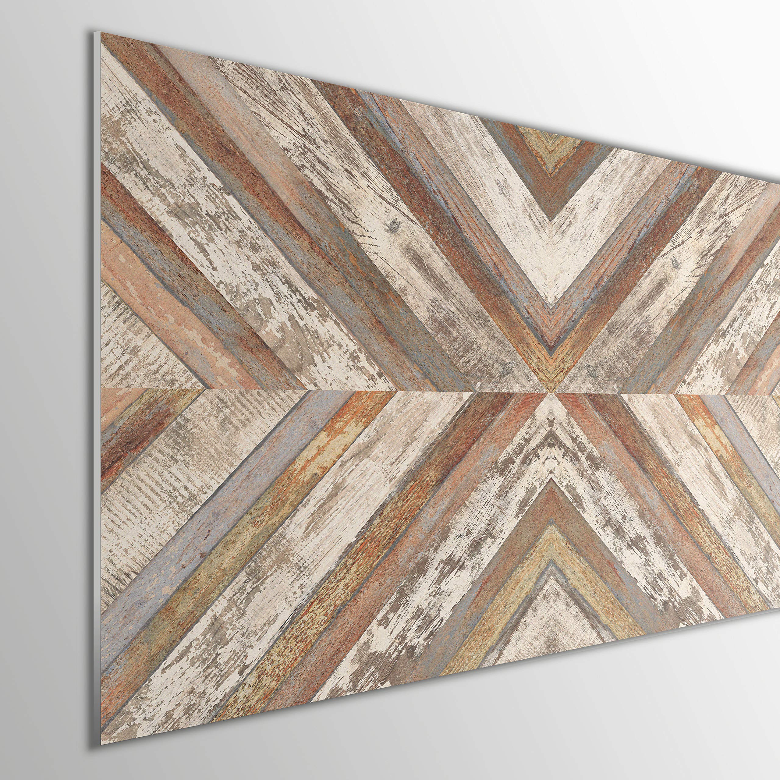 MEGADECOR Decorate Your Cabecero Cama PVC 5mm Decorativo Imitacion Madera Económico. Modelo - Arrowtown (150x60cm, Modelo 6) La impresión Directa UVI | Cabecero Rígido Espumado PVC 5mm