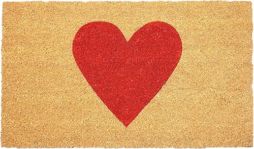 Calloway Mills Madison Heart Felpudo (rojo, 17 x 29 pulgadas)