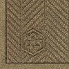 MA Matting 2241 Waterhog Fashion ECO Elite PET Polyester Entrance Indoor Floor Mat, SBR Rubber Backing, 4 Length x 3 Width, 38 Thick, Khaki