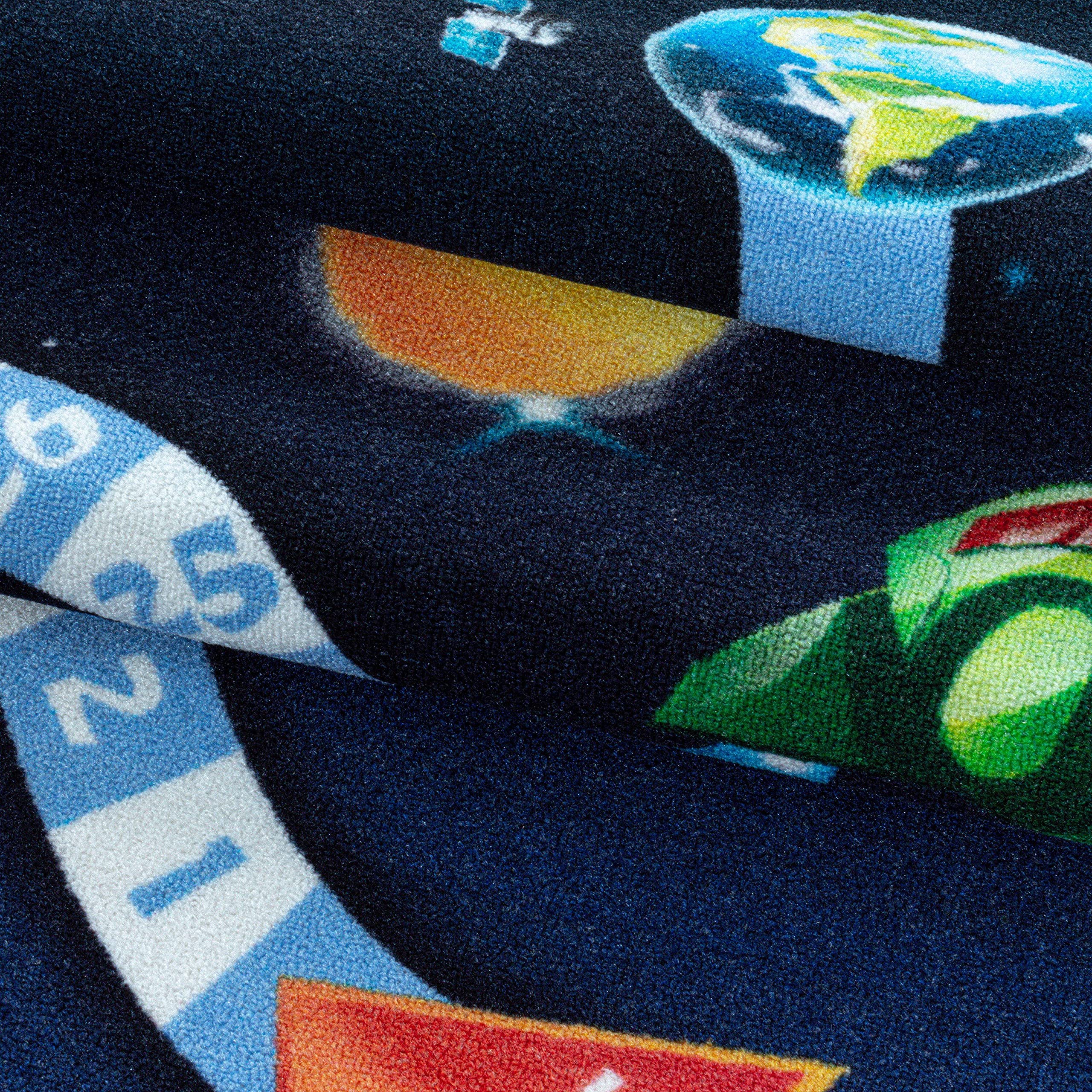 SIMPEX Tappeti per bambini, Progettazione dello spazio esterno, Tappeto blu intenso, 120 x 170 cm, Tappeti per bambini, Tappeto camera dei bambini