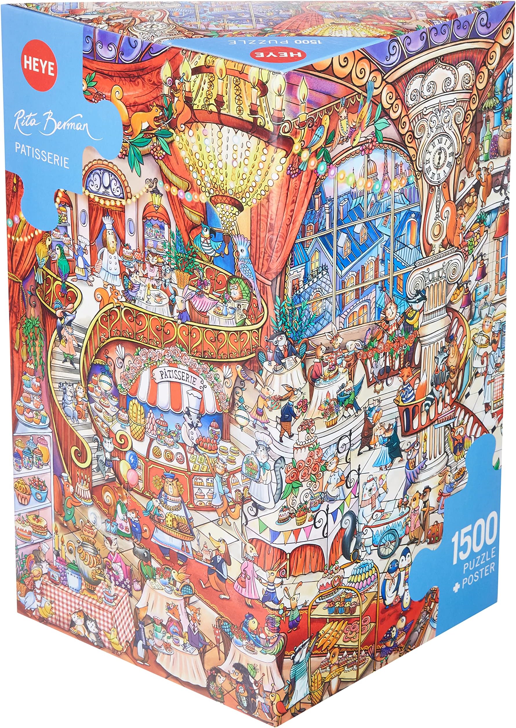 Heye HY29889 Puzzles-Triangular, 1500 Pc-Patisserie, Berman