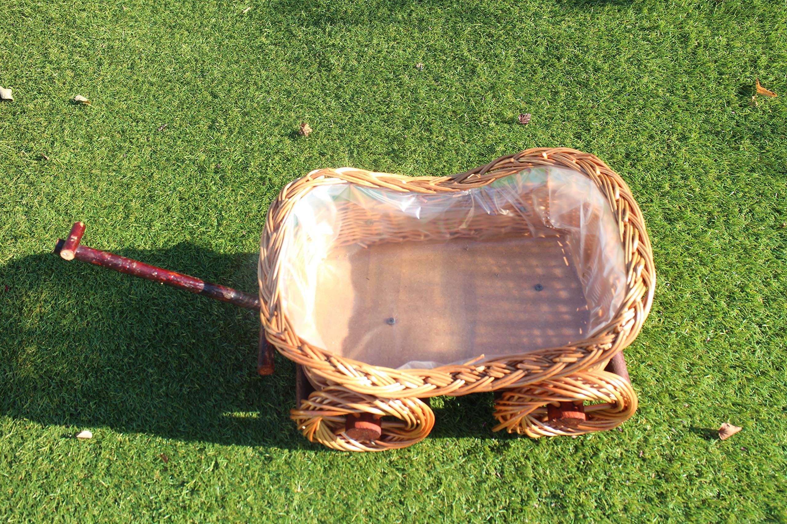 Wisboey Panier en Osier Tissé à la Main Simulation Panier à Fleurs Panier à Fleurs à PoignéE Wisboey Panier en Osier Tissé à la Main Simulation Panier à Fleurs Panier à Fleurs à PoignéE