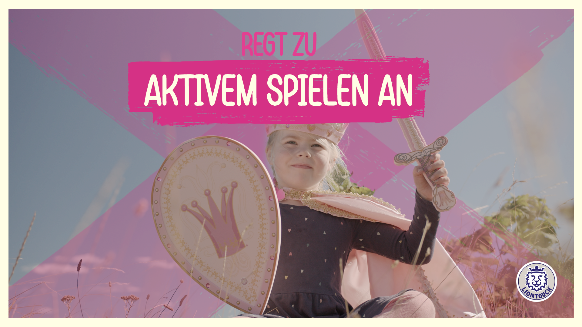 Liontouch Queen Cape Rosa - Elfenprinzessin Umhang Für Kinder Rollenspiel