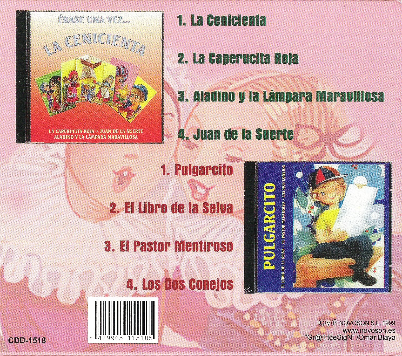 Cuentos Infantiles: Pulgarcito, Cenicienta, Caperucita Roja, El Libro de la Selva