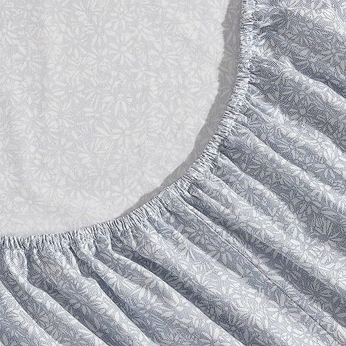 Miniatura 4 de Eddie Bauer - Juego de ropa de cama de percal de algodón, decoración para el hogar, fresca y transpirable, sábanas de tamaño King (flores pequeñas)