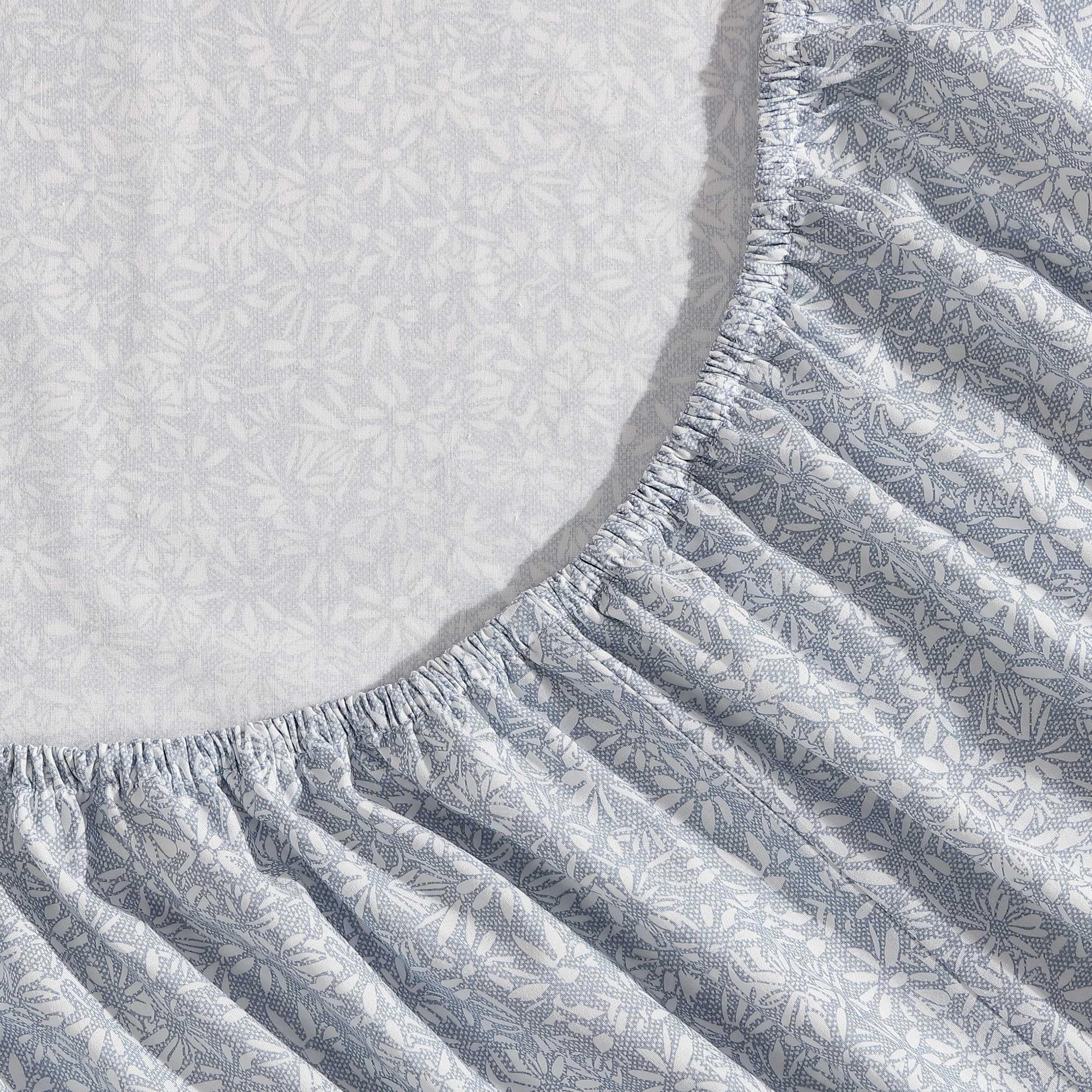 Eddie Bauer - Lenzuola doppie, set di biancheria da letto in percalle di cotone, fresco e traspirante, decorazione per la casa (Little Blossom, Twin)