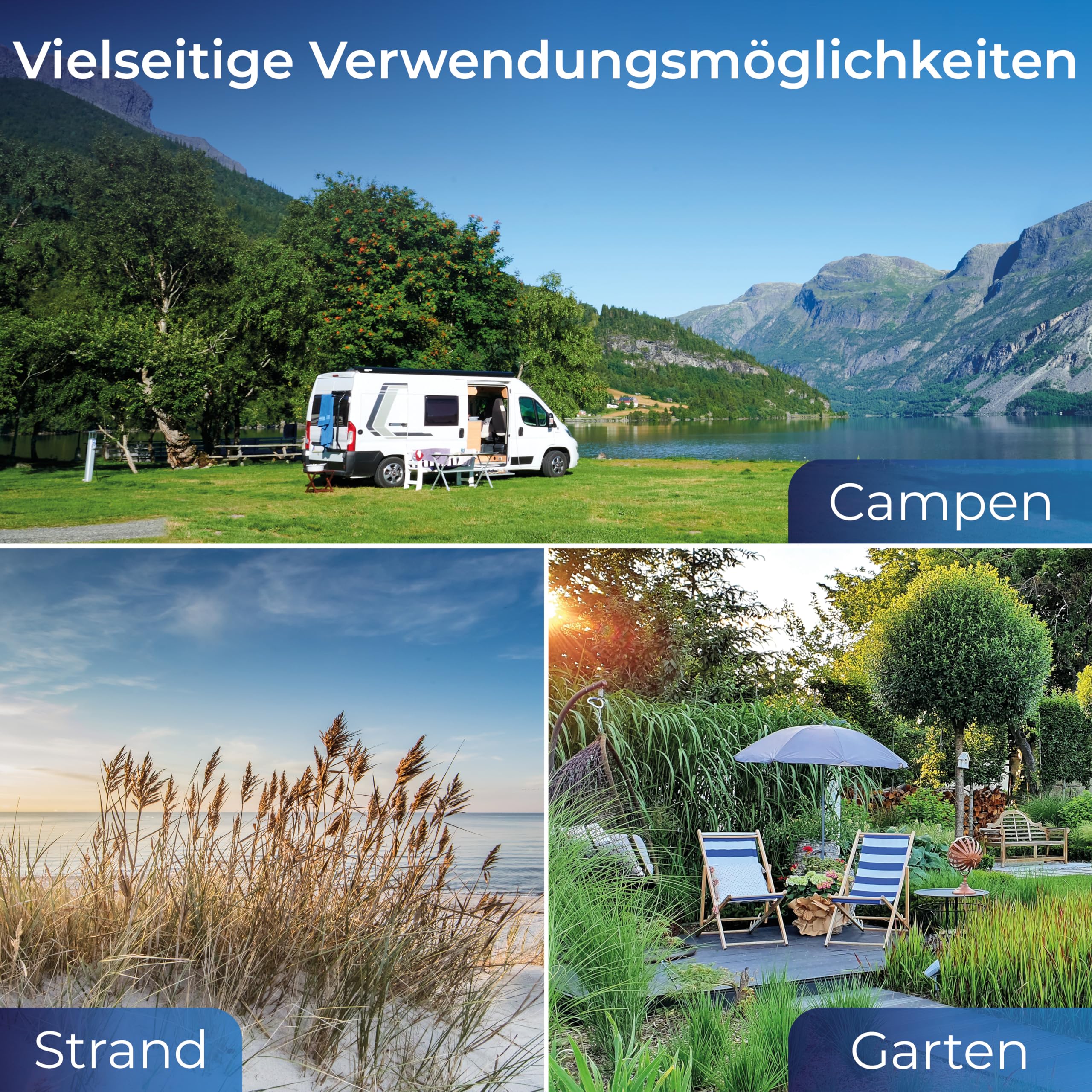KLAMER elektrische Kühlbox 25 Liter 230V & 12V Auto-Kühlbox Camping grau