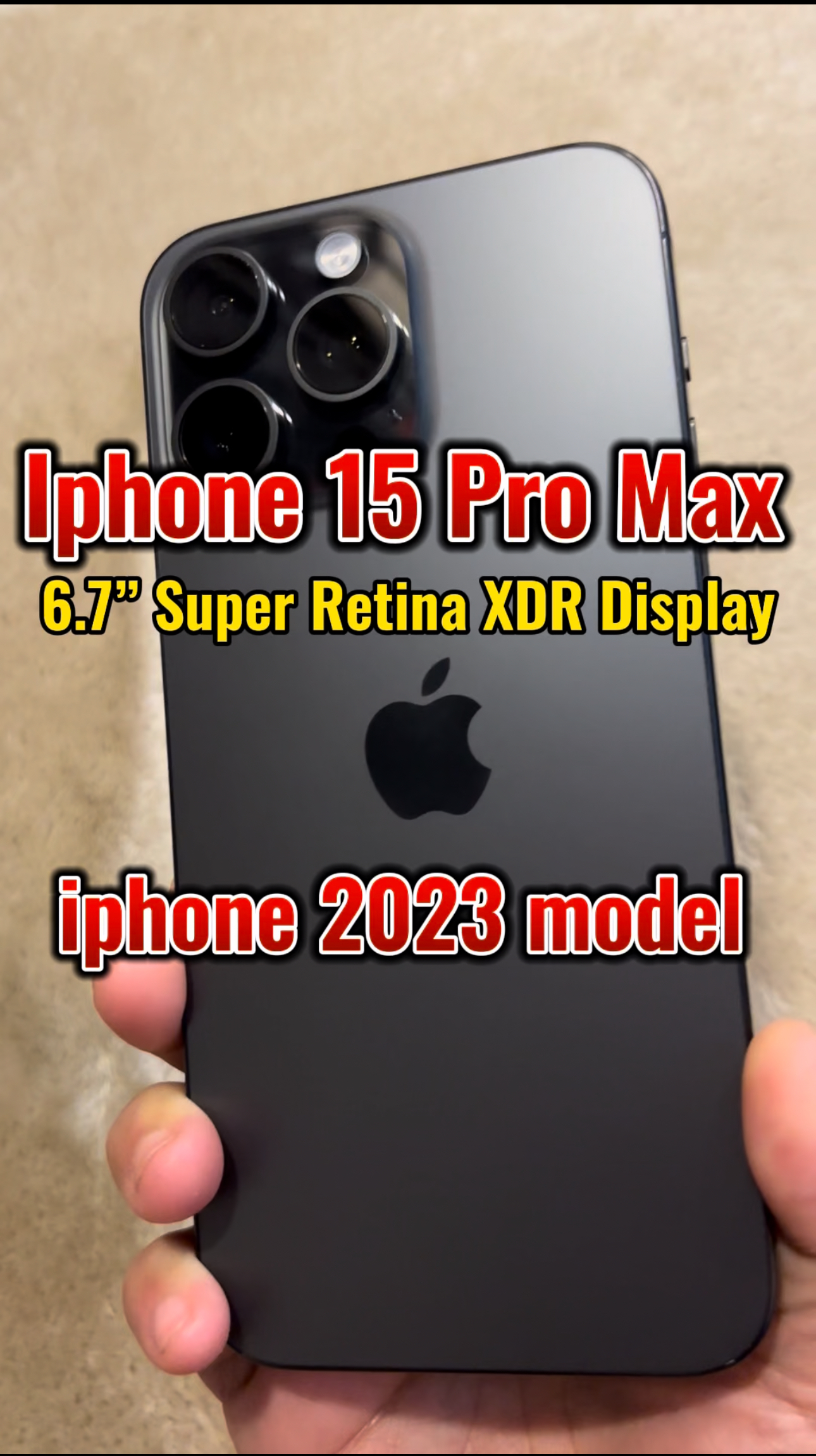 Watch Apple Iphone 15 Pro Max Black Titanium, 256GB, Smartphone on