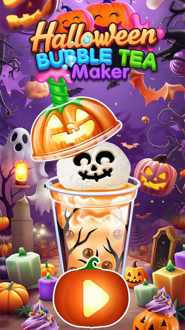 Halloween Bubble Tea Maker Spooky Halloween Treats & Candy App on