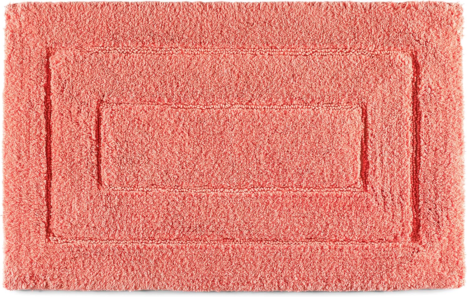 Kassatex Kassa Design Bath Rug, 20 by 32-Inch, Wild Salmon 20 x 32 in Wild Salmon