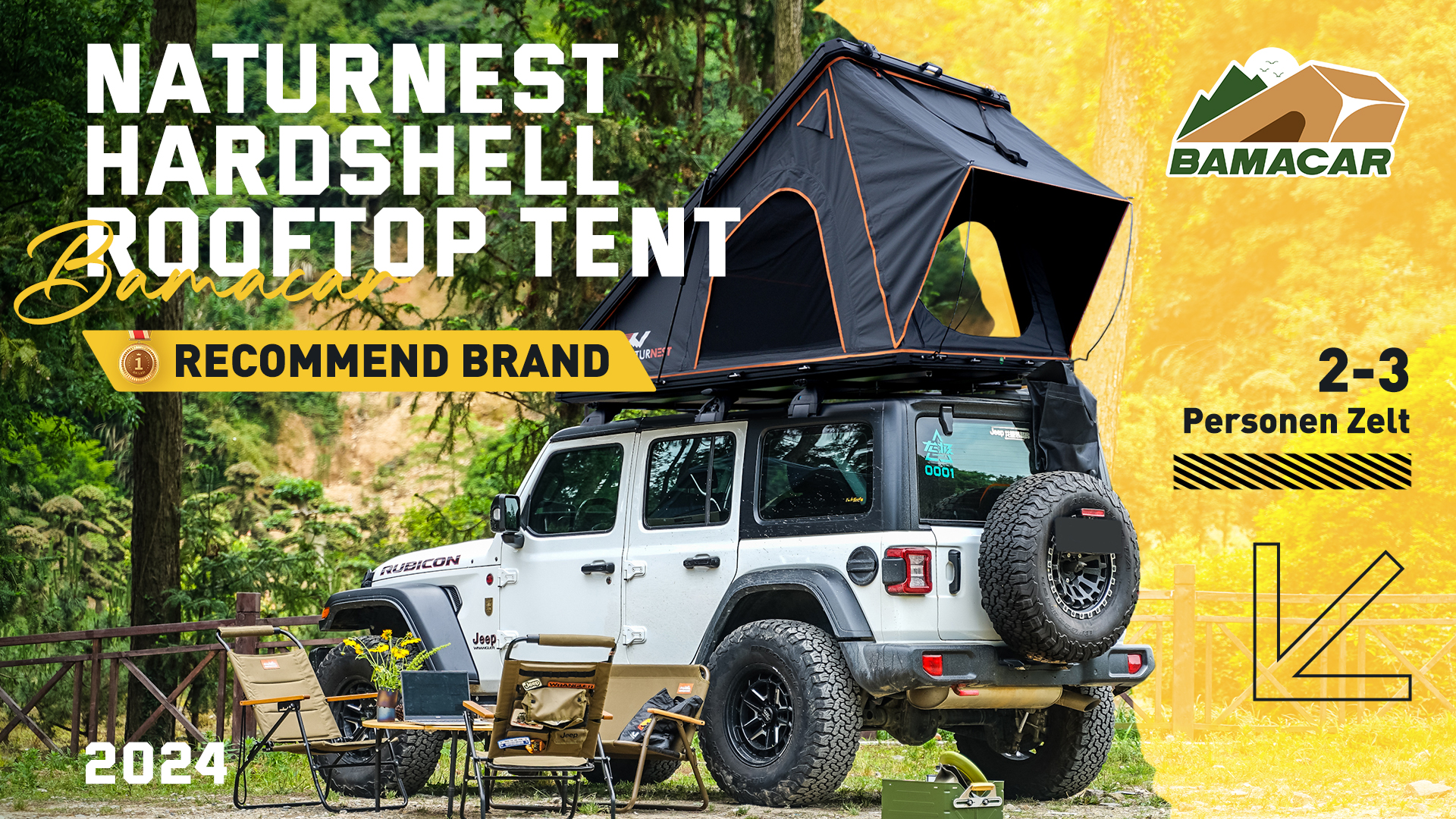 Watch BAMACAR Naturnest rooftop tent