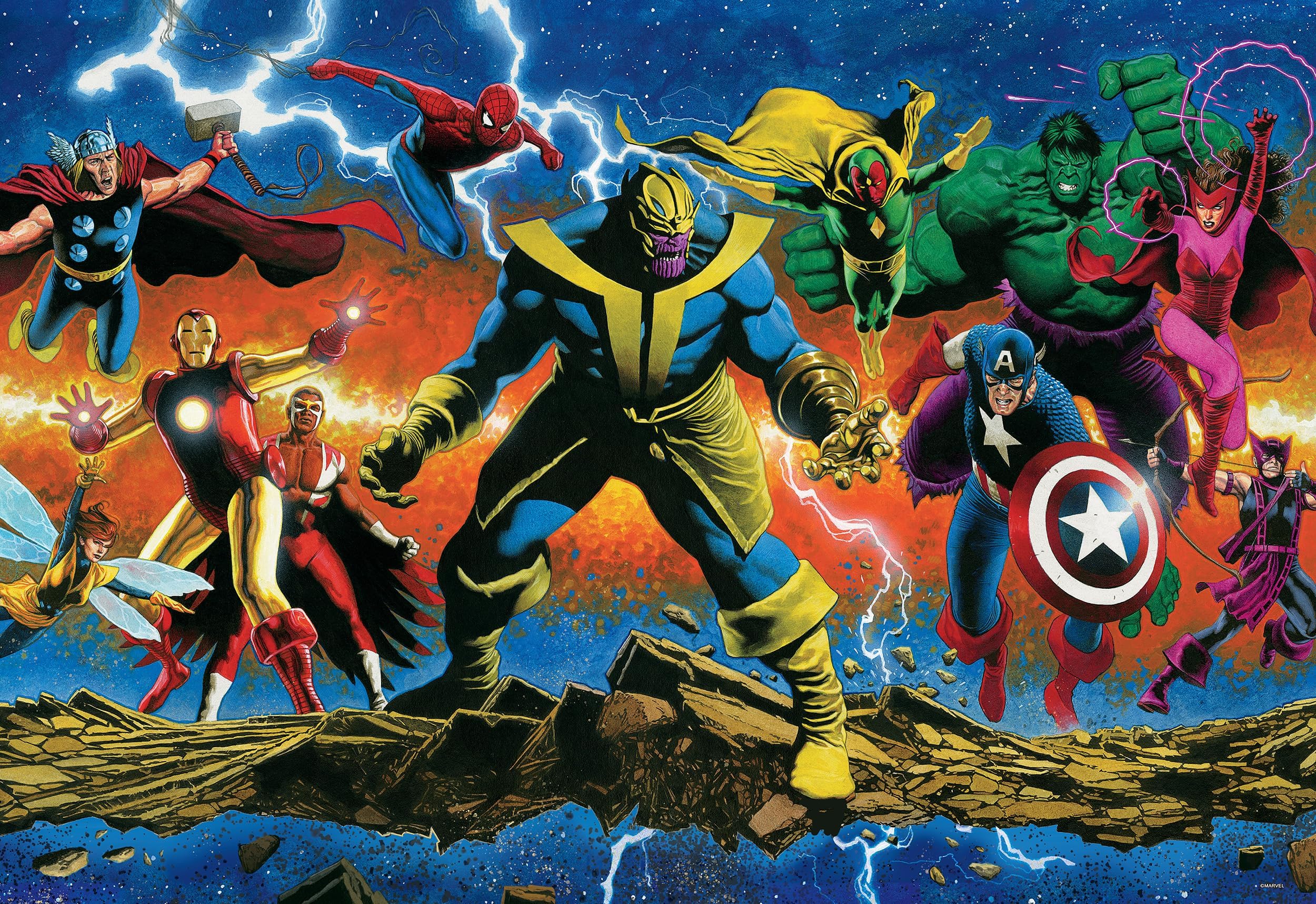 Amazon.com: Buffalo Games - Silver Select - Marvel - Thanos Legacy