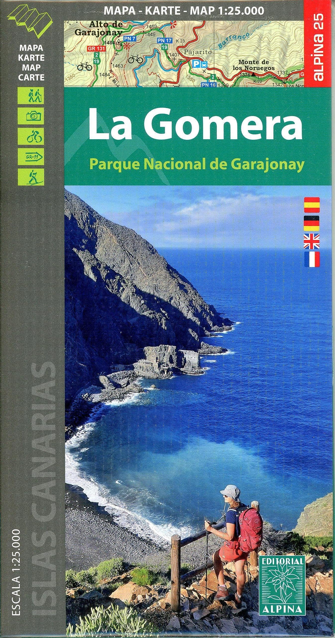 Gomera - PN de Garajonay GR131+GR132: Parque Nacional de Garajonay 1:25000