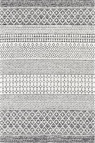 Miniatura 3 de Mark&Day Alfombras de área, 5 x 7 pies, alfombra de área negra, alfombra negra y beige para sala de estar, dormitorio o cocina (5 pies 3 pulgadas x