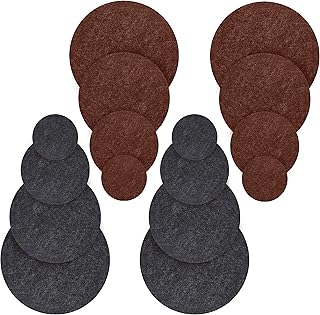 Belle Vous Sottobicchieri Particolari per Piante Reversibili (Confezione da 16) - Sottobicchieri Feltro per Interni ed Esterni - Rotondi per Vasi di Fiori, Padelle da Cucina e Forniture Fai Da Te