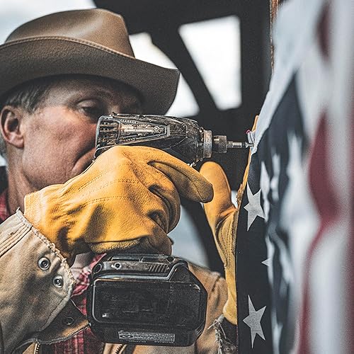 Miniatura 3 de Wells Lamont Men's Reinforced Cowhide Leather Work Gloves with Palm Patch