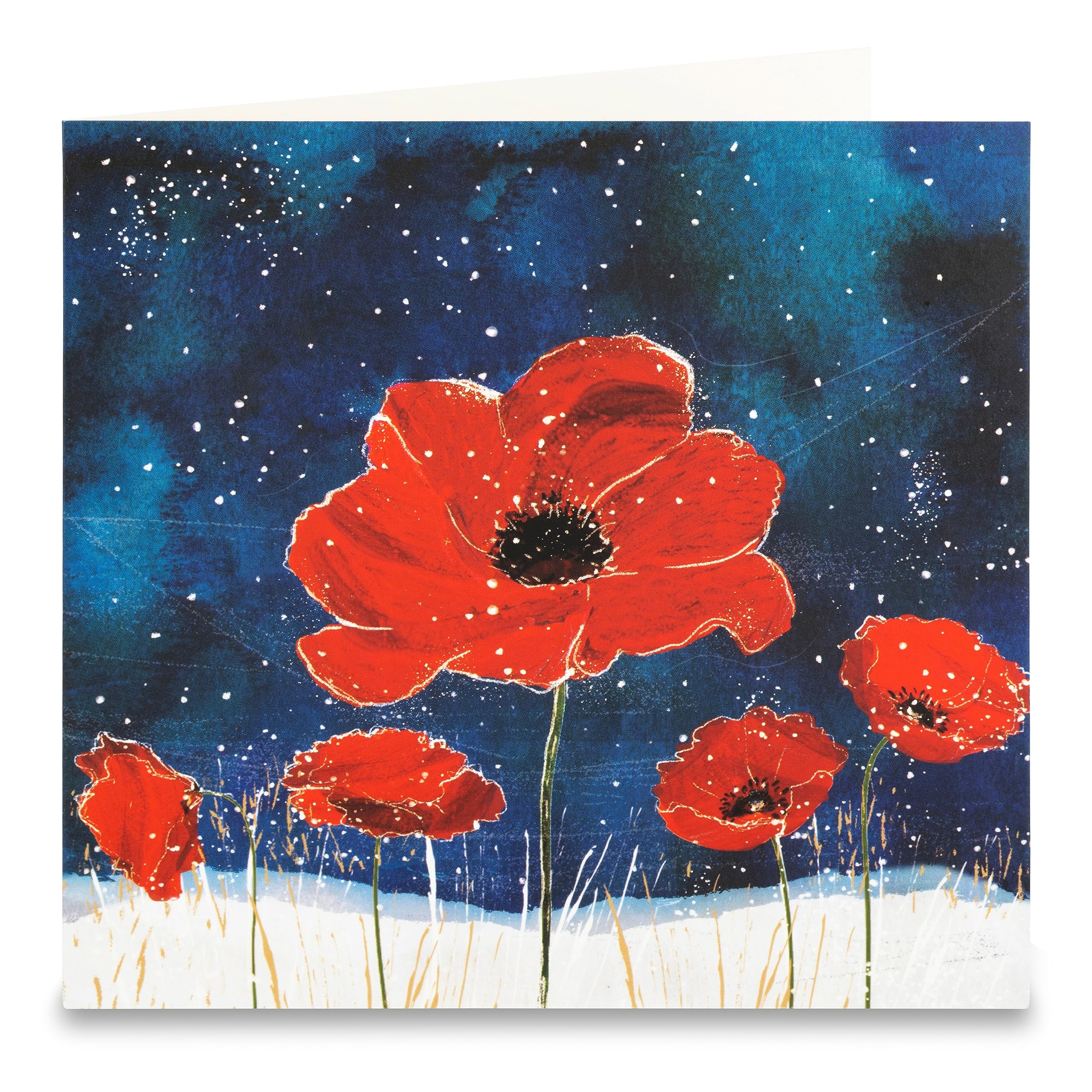 Roya British Legion Poppies in the Snow Christmas Cards - Pack of 10