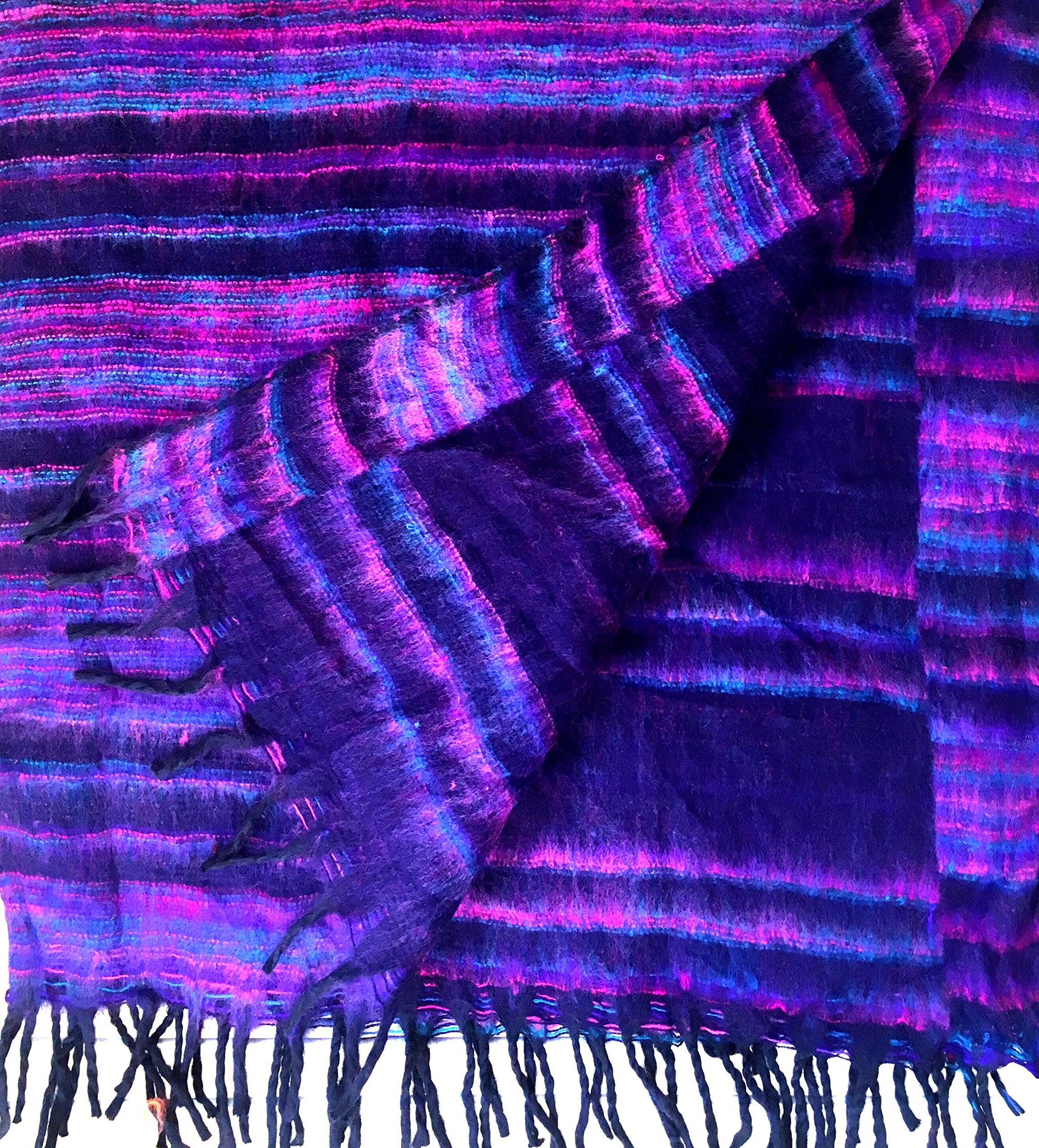 Buy Fair Trade Tibetan Yak Wool Woollen Shawl/Blanket 1.8M x 0.8M