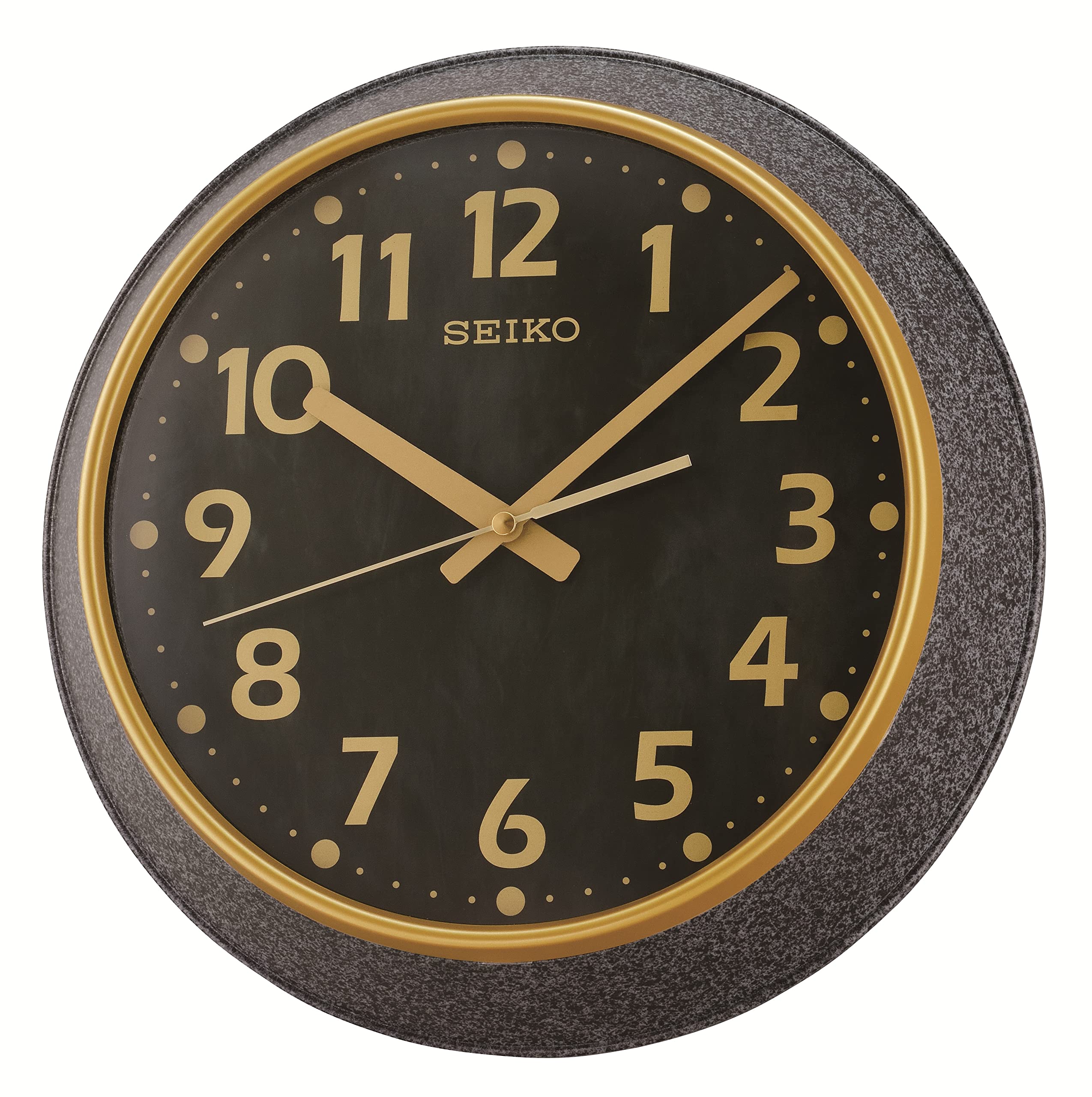 ساعة حائط كبيرة Seiko كوارتز 32.6 سم بحركة انسيابية