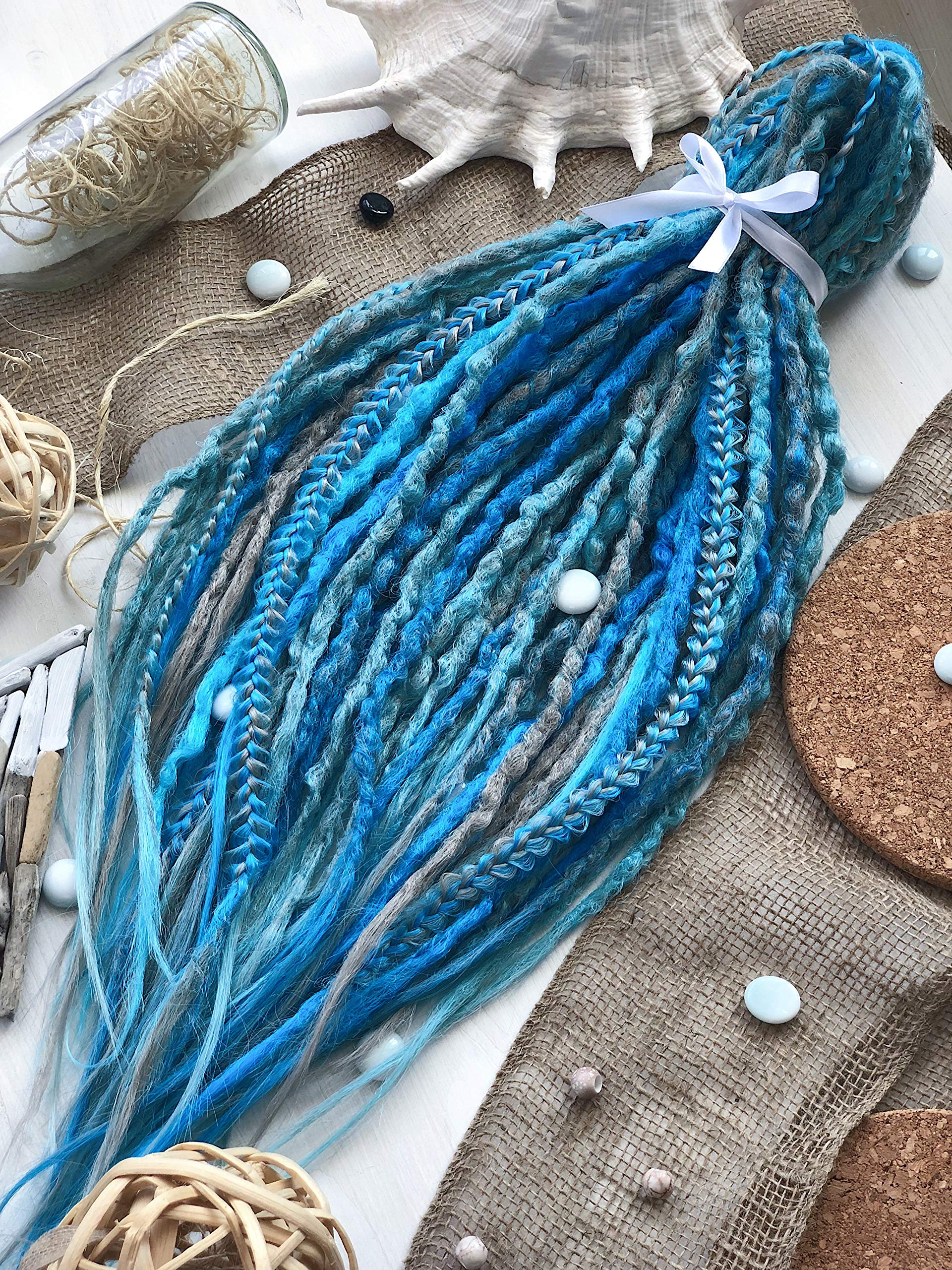 Buy Daddy Dread Dreadlock Extenisons Blue Air Set Handmade Crochet 