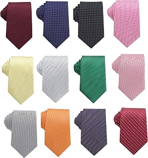 Lot 12 PCS Classic Men's Tie Silk Necktie Woven JACQUARD Neck Ties