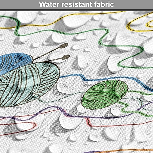 Vista 373 de Ambesonne Tela beige de The Yard, ilustración contemporánea de animales marinos en estilo retro, arte de caballito de mar de cangrejo de pulpo, tela