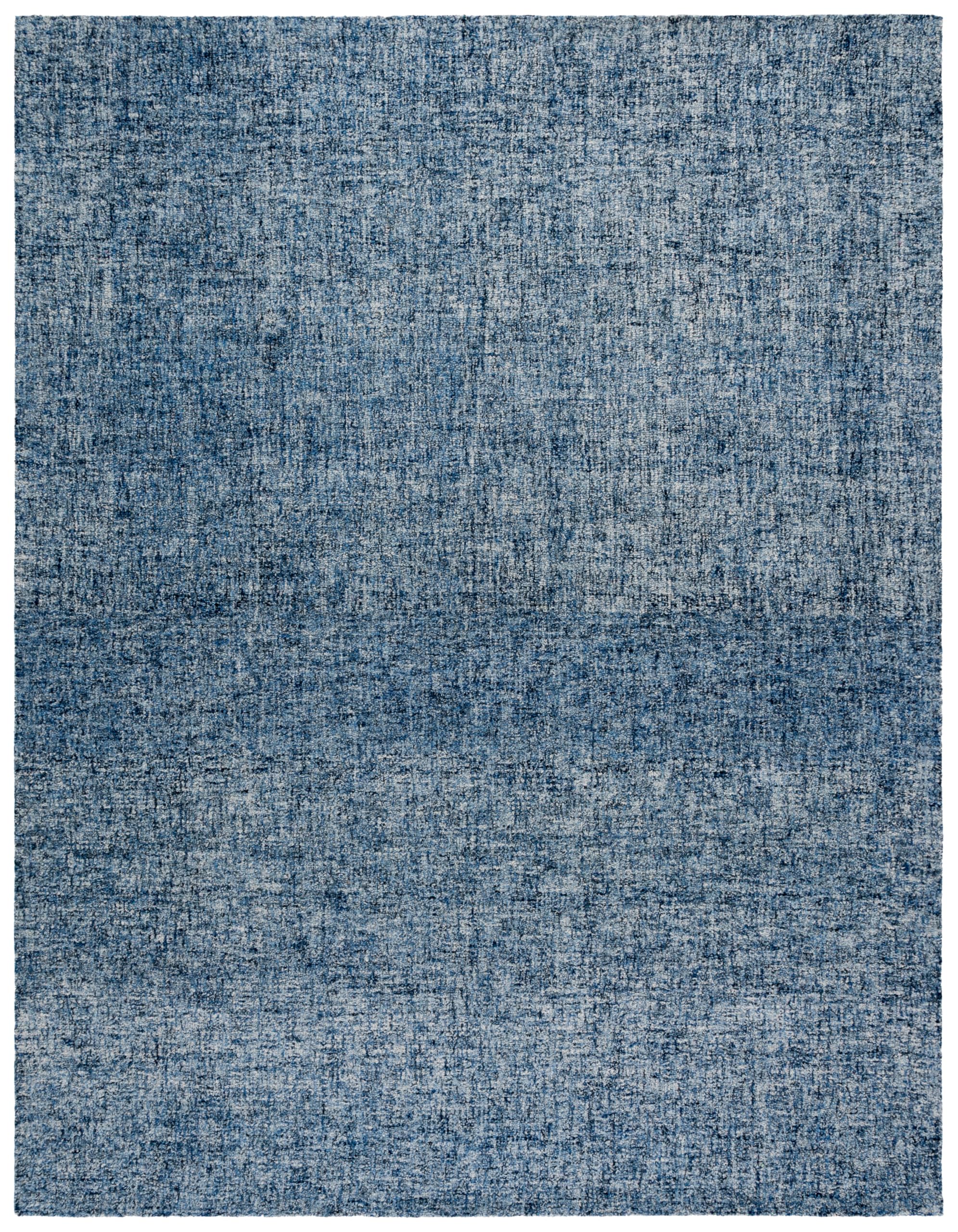 safavieh area rug 9x12 - abstract collection - large - blue & ivory, handmade wool, ideal for living room, bedroom, dining space (abt175m)