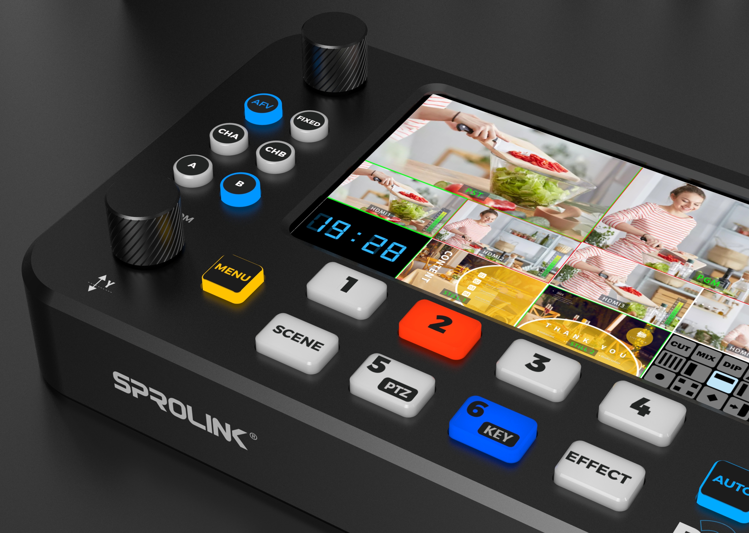 Amazon | SPROLINK NEOLIVE R2 ビデオミキサー 映像 スイッチャー HDMI