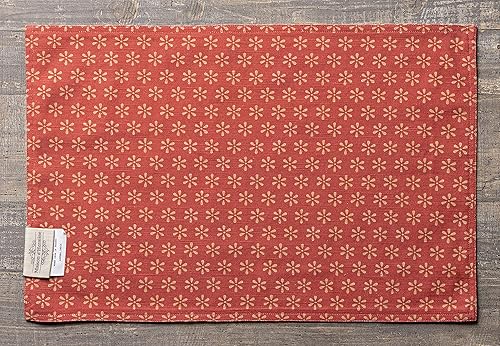 Miniatura 3 de Maison d' Hermine Juego de 4 manteles individuales de tela 100% algodón, decorativos y lavables, para regalos, cenas, vacaciones, bufé y uso de