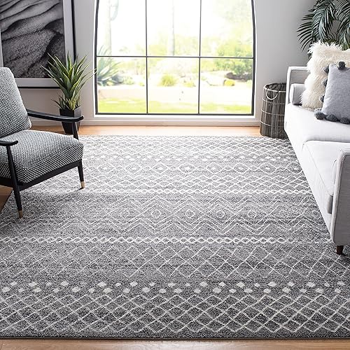 Miniatura 33 de SAFAVIEH Madison Collection - Alfombra extragrande de 12 x 15 pies, diseño marroquí bohemio envejecido, no desprende pelusa y de fácil cuidado,