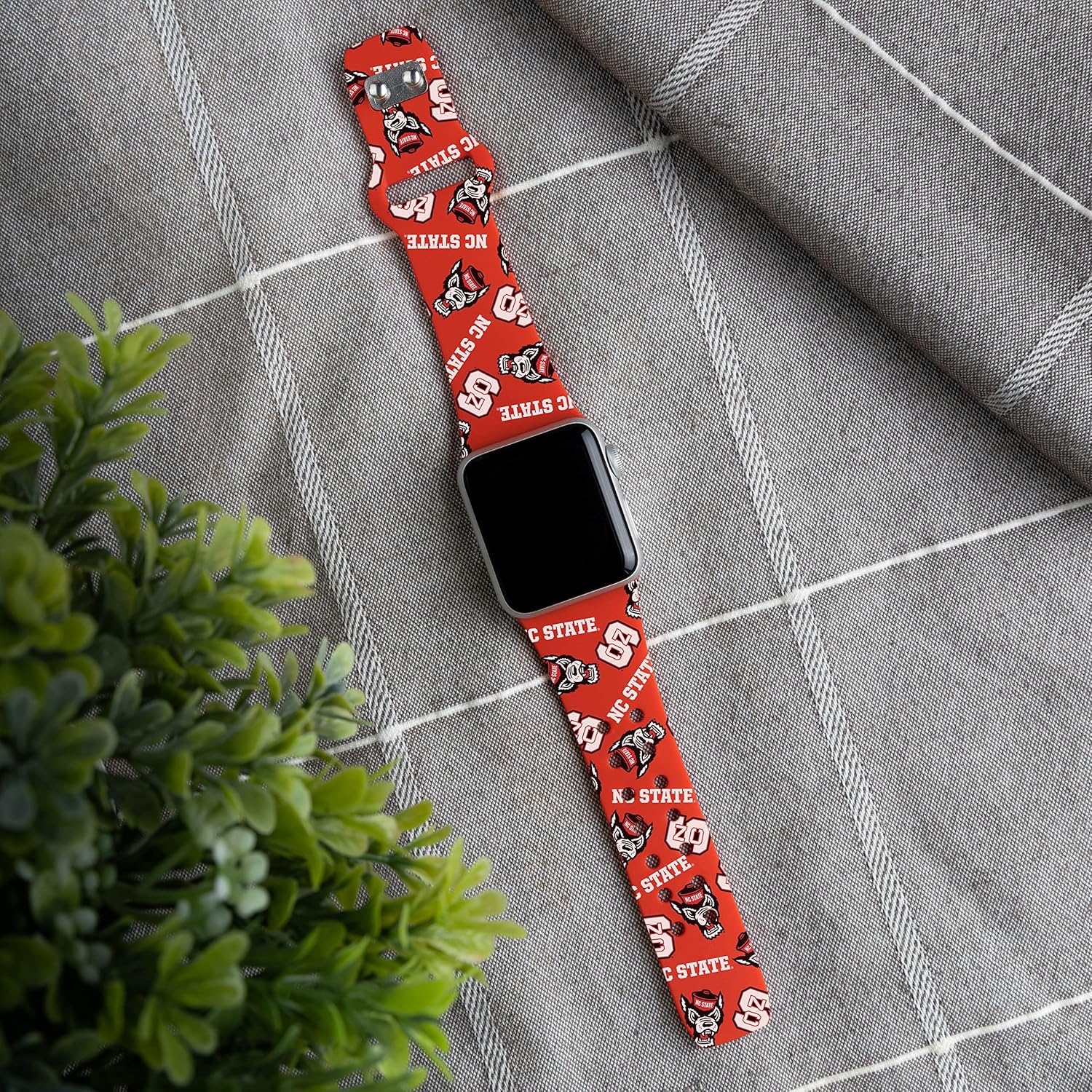 Affinity Bands North Carolina State Wolfpack HD NCAA Watch Band Compatible with Apple Watch - All Series