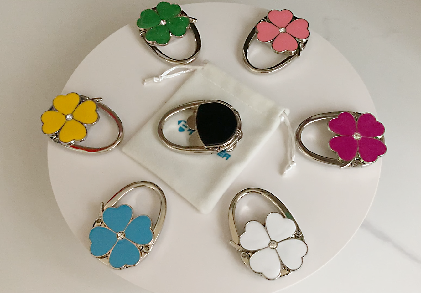 CLOVER出品 Amazon.com: ROFLYER Four Leaf Clover Design Foldable Handbag