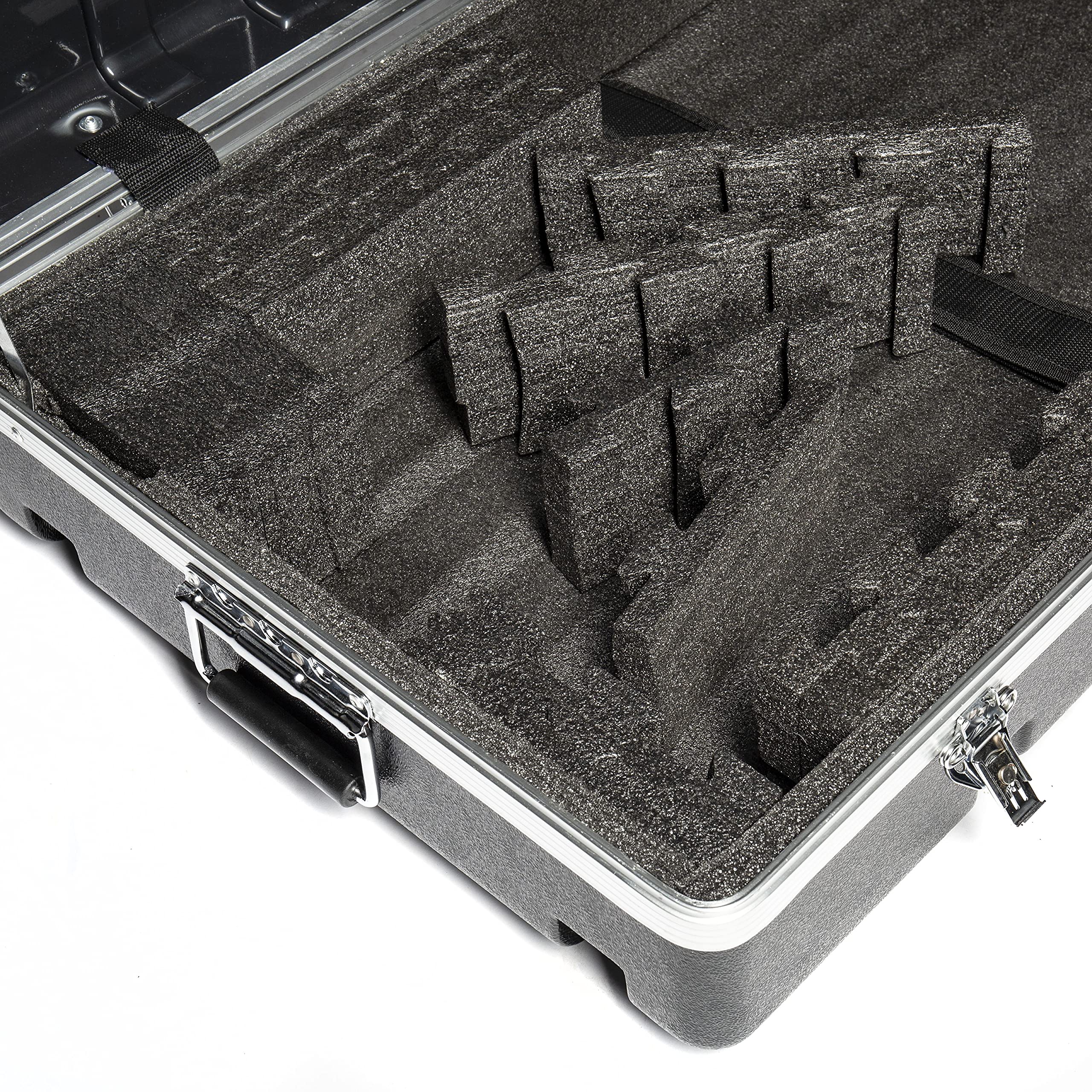 Music Store ABS Keyboard Case 88, Universal, Schwarz, ABS Plastik, 11kg, Schaumstoff-Polsterung, Rollen, Klappgriffe, Schnappverschluss, Innenmaße 149x42x13cm, geeignet für 88-Tasten Keyboards