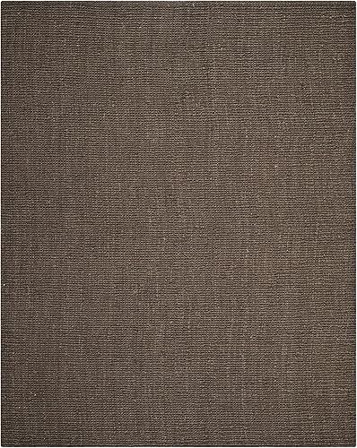 Miniatura 2 de Safavieh Colección de fibra natural NF447D, 9 x 12 pies, color marrón - Alfombra de yute de alta calidad, hecha a mano, textura gruesa de 0.75