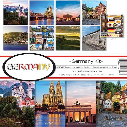 Reminisce (REMBC) Kit de colección de álbumes de recortes de Alemania, paleta multicolor