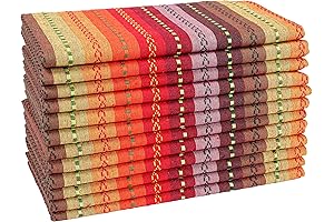 Hausattire Reusable Thanksgiving Napkins, Washable Cloth Napkins 100% Cotton Dinner Napkins for...