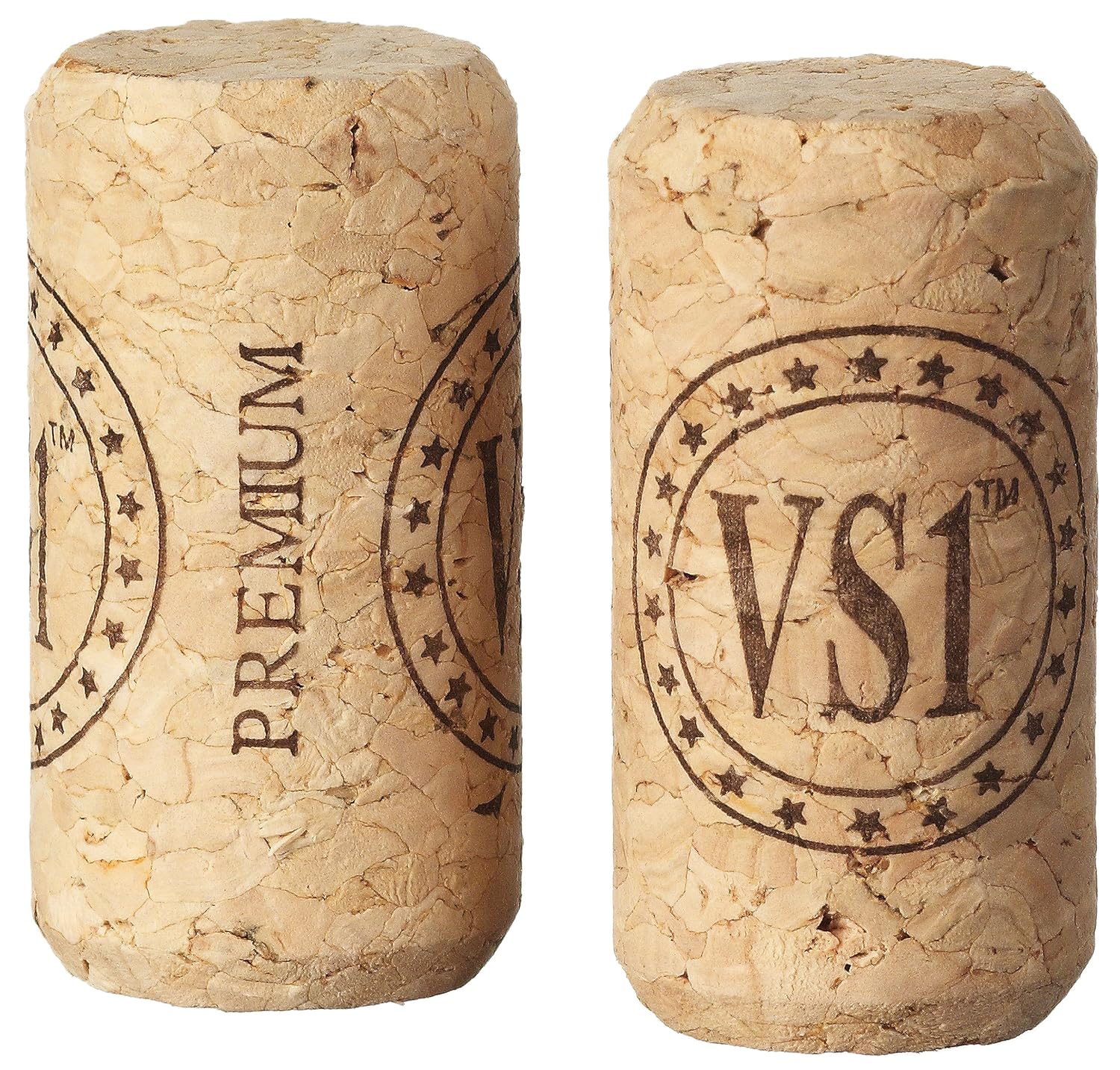Premium VS1 Agglomerated Corks 8 Short, 1000Count Bag