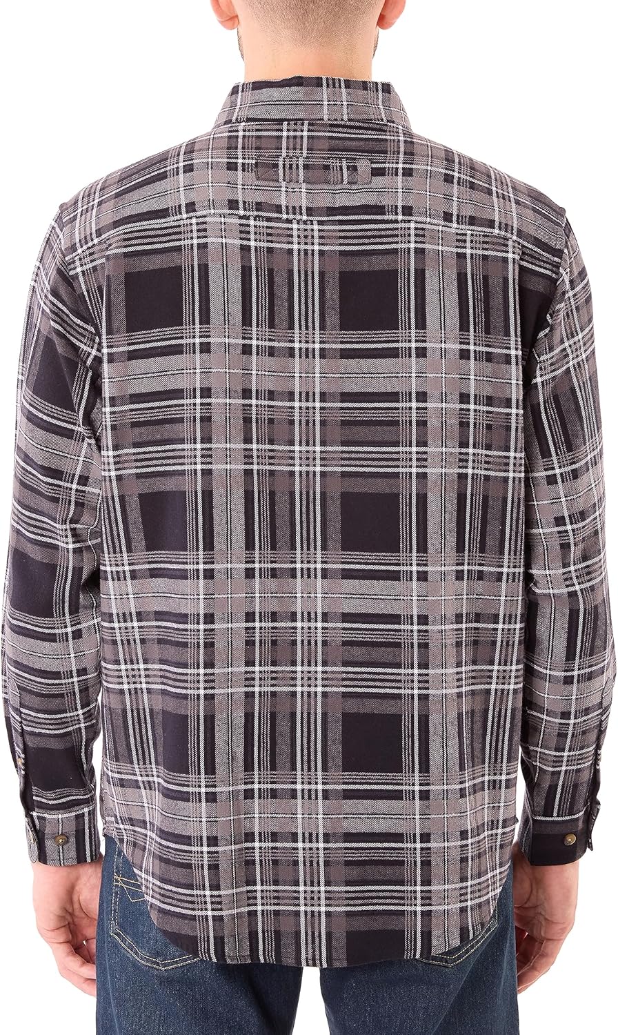 Smith's Workwear Mens Two-Pocket Button Down Flannel Shirt - Image 3