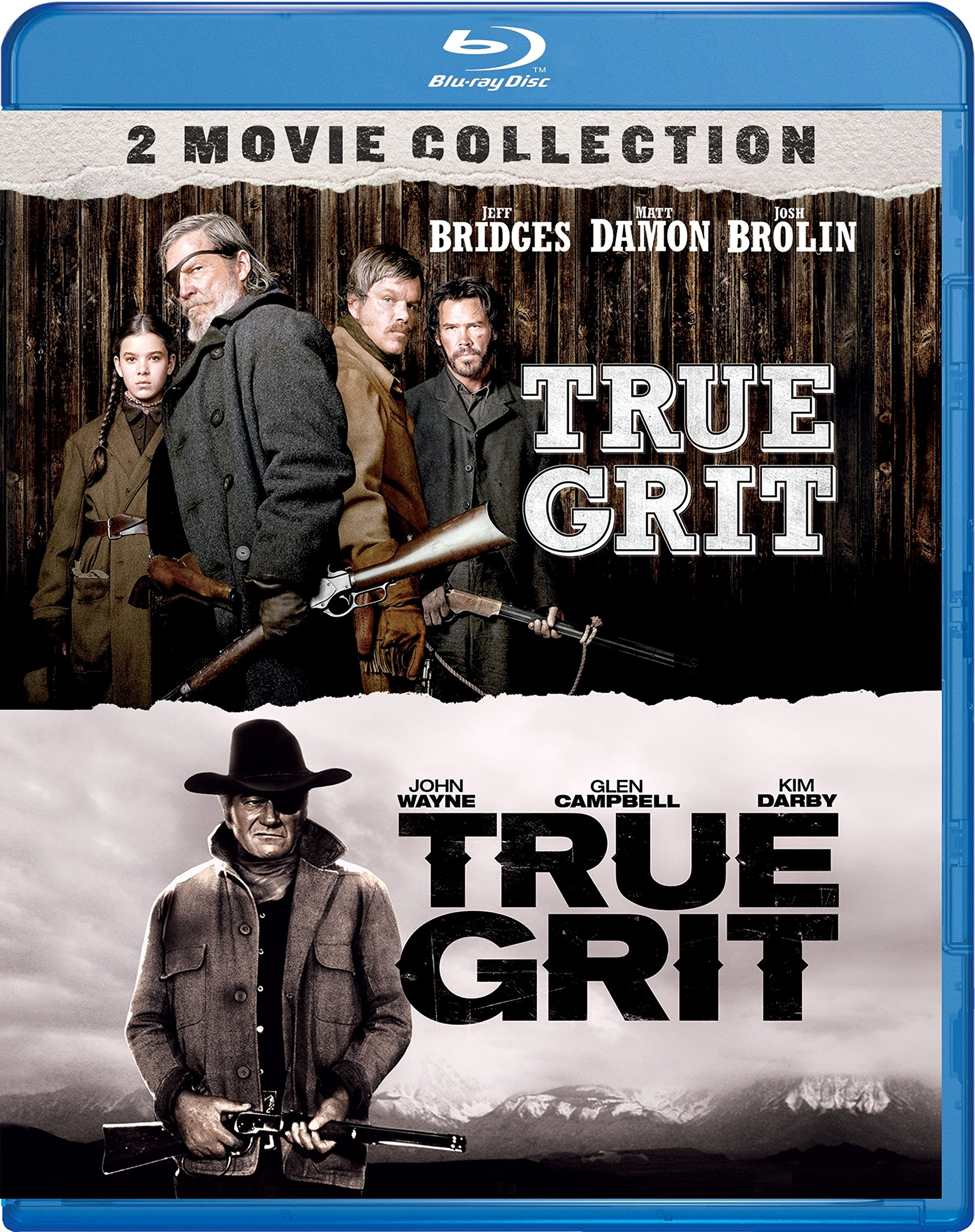 True Grit 2-Movie Collection Blu-Ray doble disco para coleccionistas