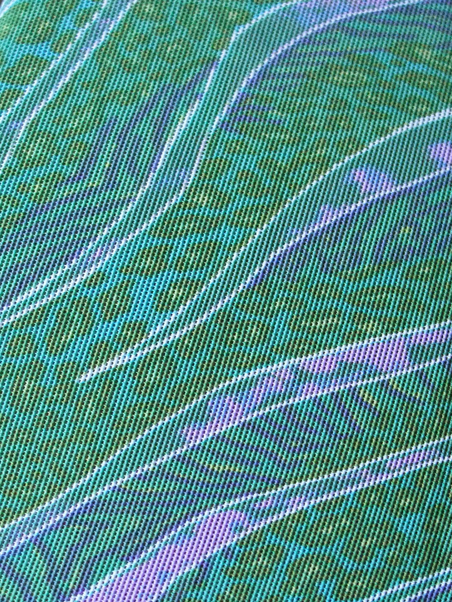 Solar Tan Thru Neck Holder de triángulo de bikini 124414 – 50 Verde/Morado, mujer, grün/lila gemustert, B-Cup, 42
