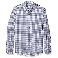Amazon Essentials Camicia in Popeline a Maniche Lunghe Slim Uomo