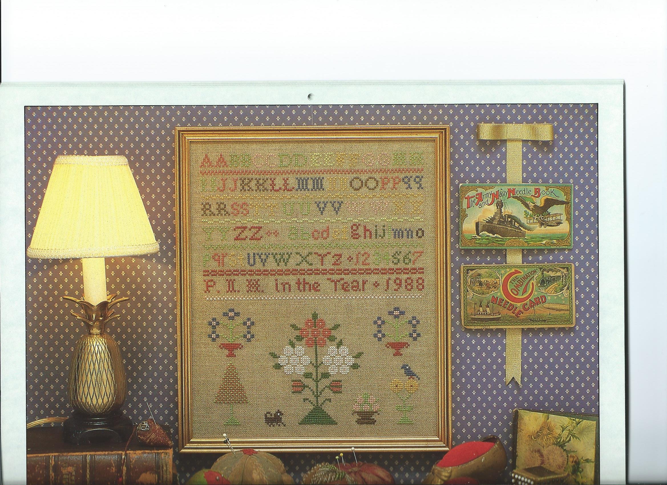 THE YEAR IN SAMPLERS 1988 (Workbook, needlework, calendar,)