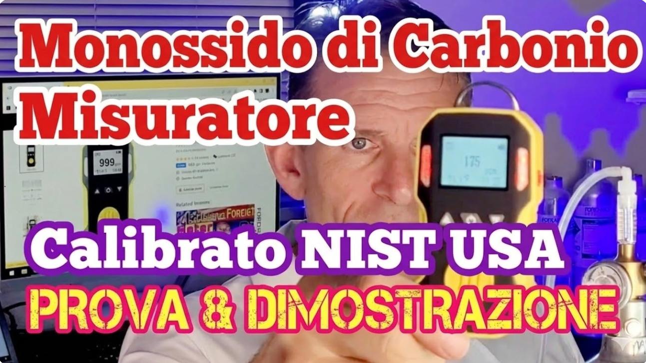 Rilevatore Portatile Di Monossido Di Carbonio – Allarmi OSHA, Batteria 2 Anni, IP67 Impermeabile, Calibrato EU, Sensore 0-1000 Ppm